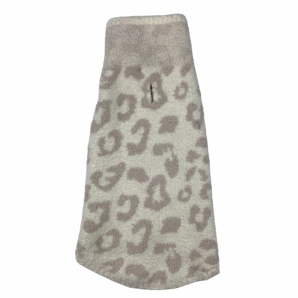 Barefoot Dreams Other - Barefoot Dreams CozyChic™ Leopard Dog Sweater in Purple Stone & Cream Size Large